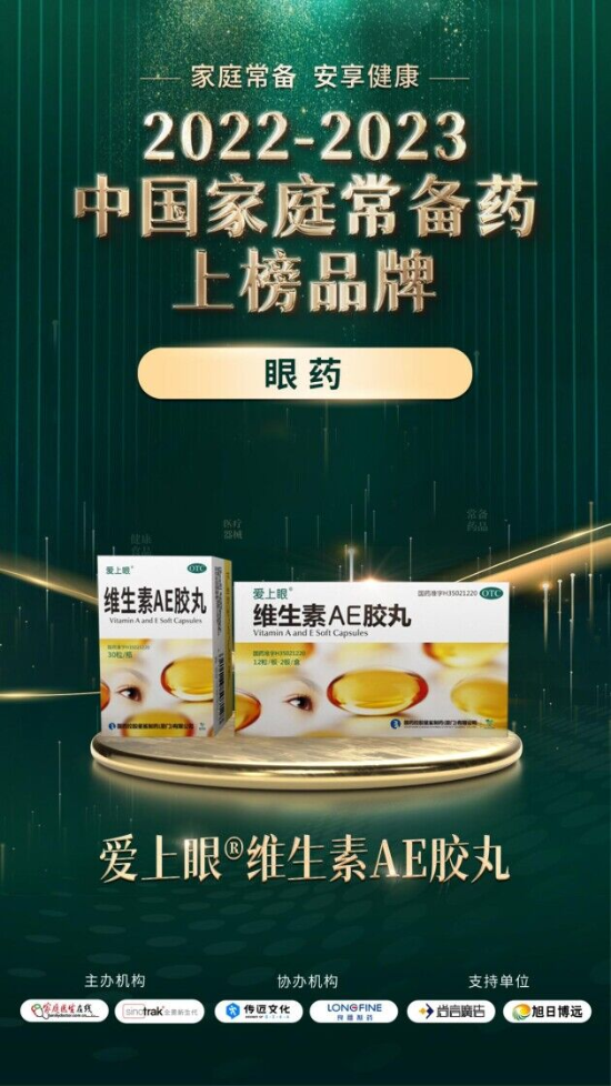 2022-2023年度“中国家庭常备药(眼科用药)榜”出炉
